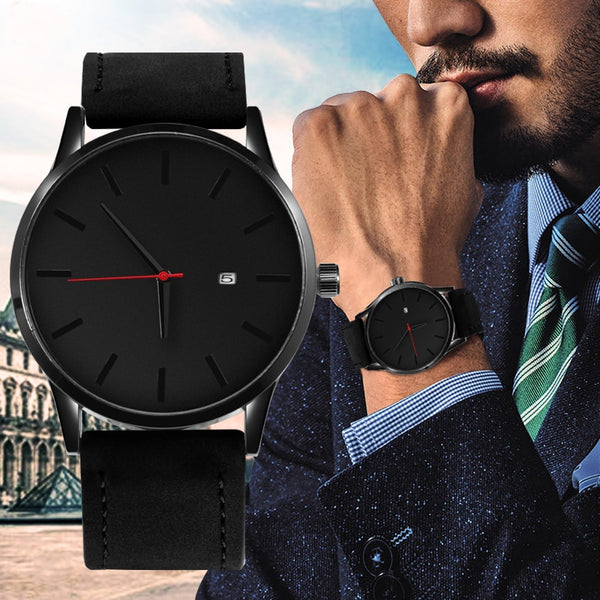 SOXY Men's Watch Fashion Watch For Men Sport Watches Leather Relogio Masculino