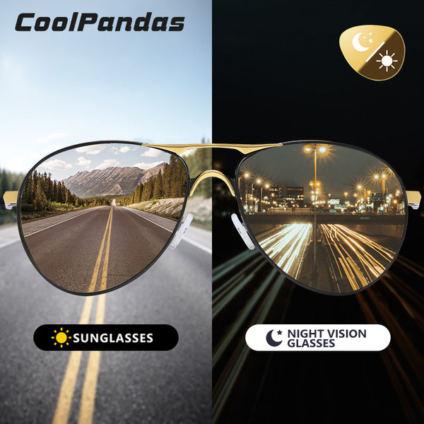 CoolPandas Top Quality Aviation Men Sunglasses Polarized Driving