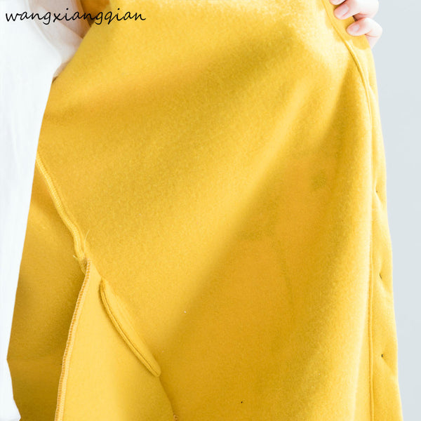 Cartoon Printed Women Winter Jacket Off Shoulder Dress Big Size Thicken Velvet Coat Cardigan