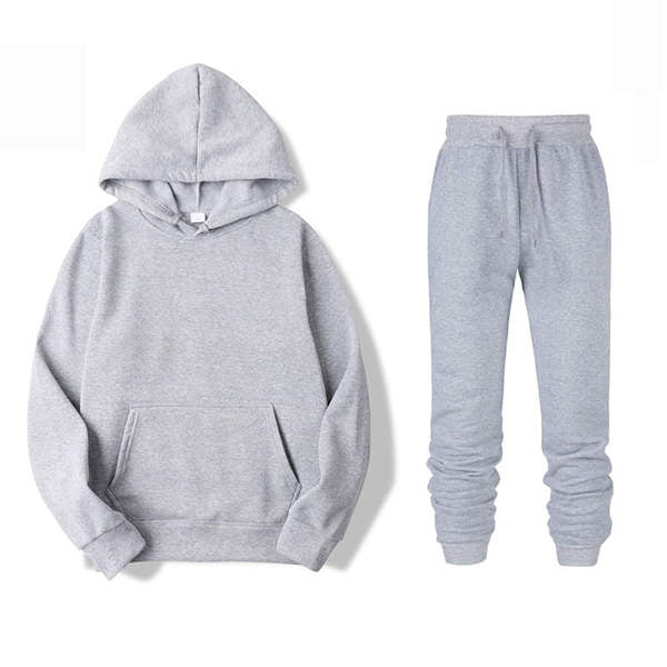 Jogging Suit Men'S Sports Hooded Long-Sleeved