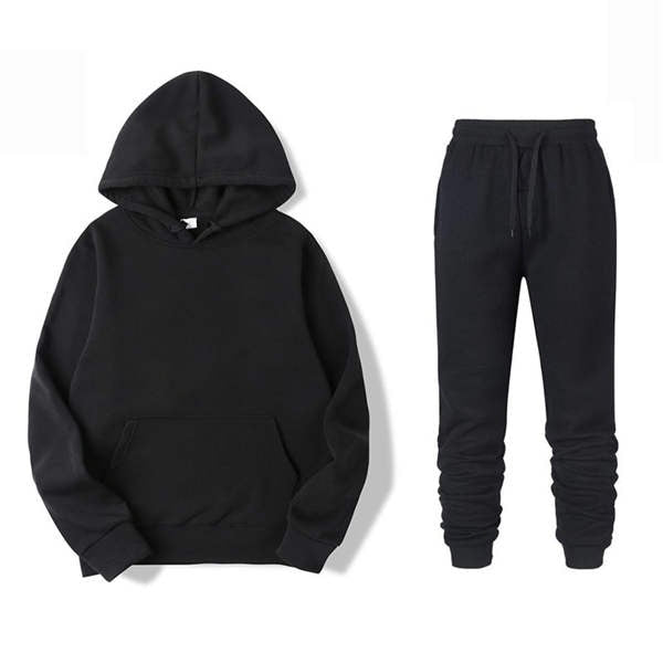 Jogging Suit Men'S Sports Hooded Long-Sleeved