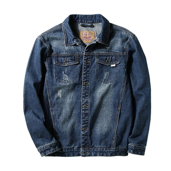 New Spring And Autumn Denim Jean Casual Jacket Men