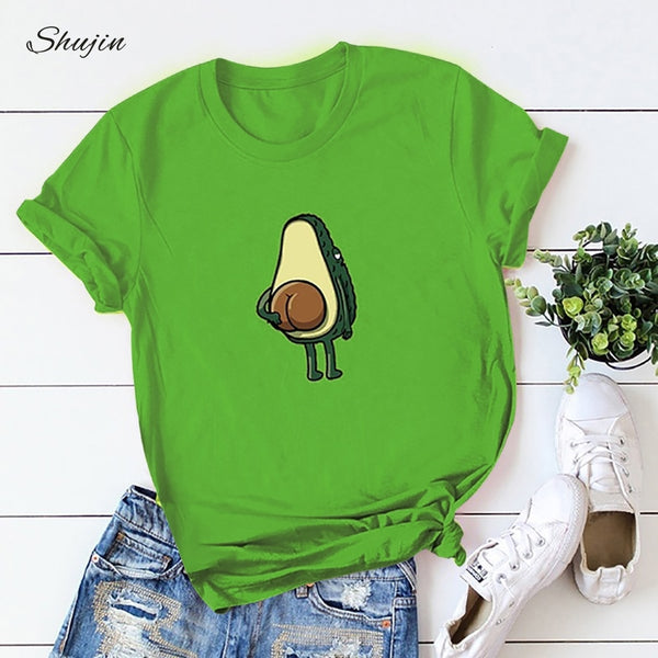 Print Funny T-Shirt Women O-Neck Short Sleeve Casual Cute