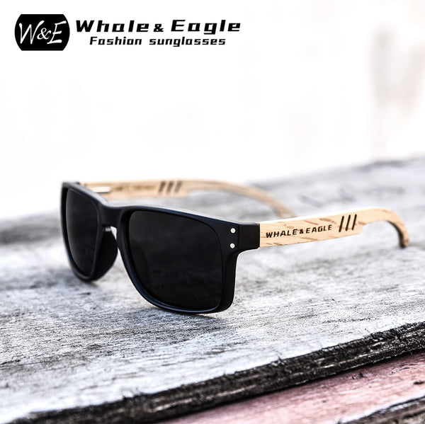 Wooden Zebra s Women Beech Blue Green Lens