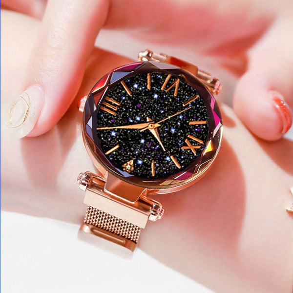 Luxury Women Watches Magnetic Starry Sky Ladies