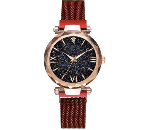 Luxury Women Watches Magnetic Starry Sky Ladies