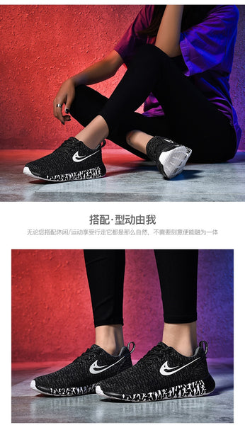 Man Running Shoes For Men Outdoor Breathable Sport Shoes Women Comfortable Athletic Flat Shoes