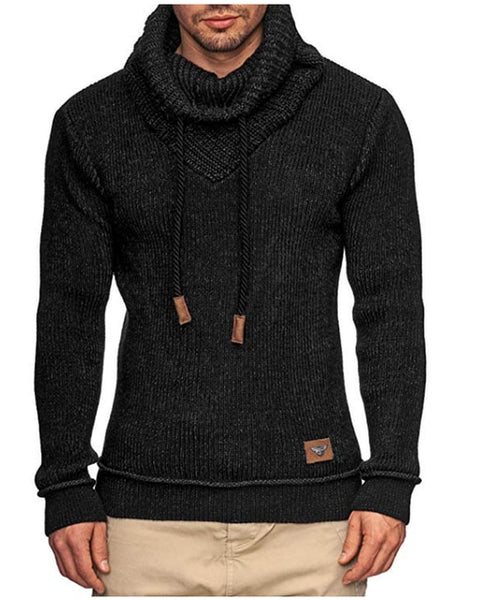 ZOGAA Mens Sweaters Winter Solid Color