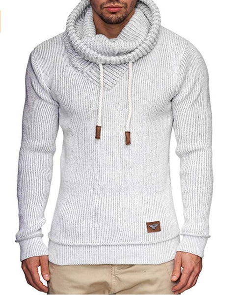 ZOGAA Mens Sweaters Winter Solid Color