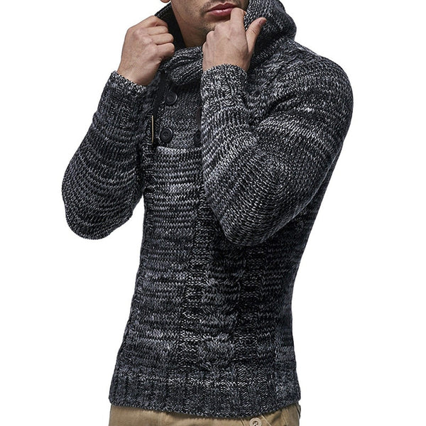 Zogaa Autumn Winter Men Hooded Sweaters Male Sweater