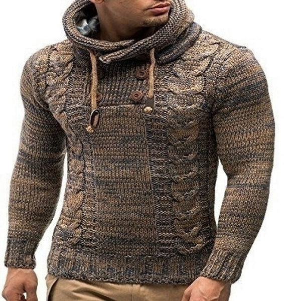 Zogaa Autumn Winter Men Hooded Sweaters Male Sweater
