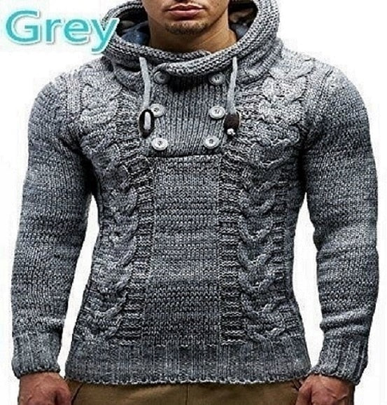 Zogaa Autumn Winter Men Hooded Sweaters Male Sweater