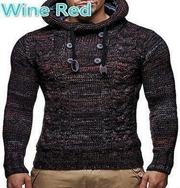 Zogaa Autumn Winter Men Hooded Sweaters Male Sweater
