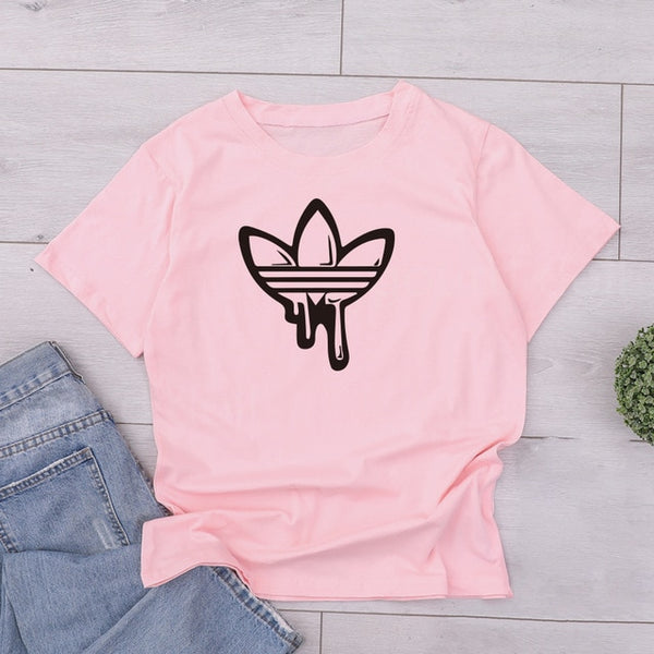 Love Printed Women T-shirts Casual Tee Shirt