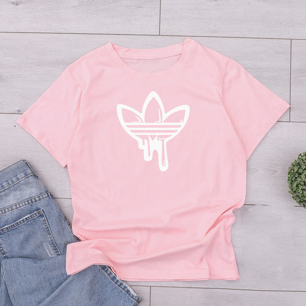 Love Printed Women T-shirts Casual Tee Shirt