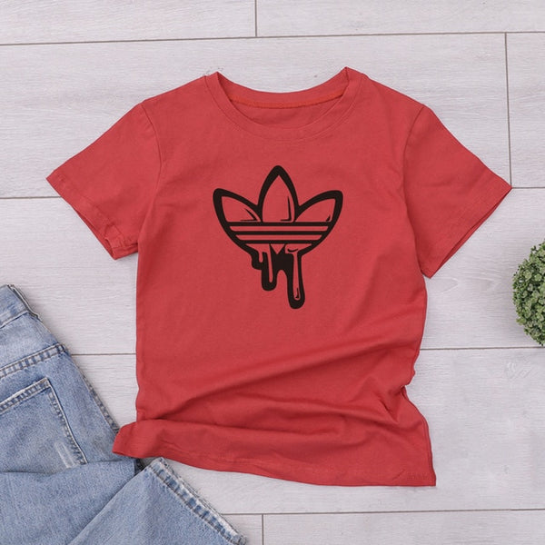 Love Printed Women T-shirts Casual Tee Shirt