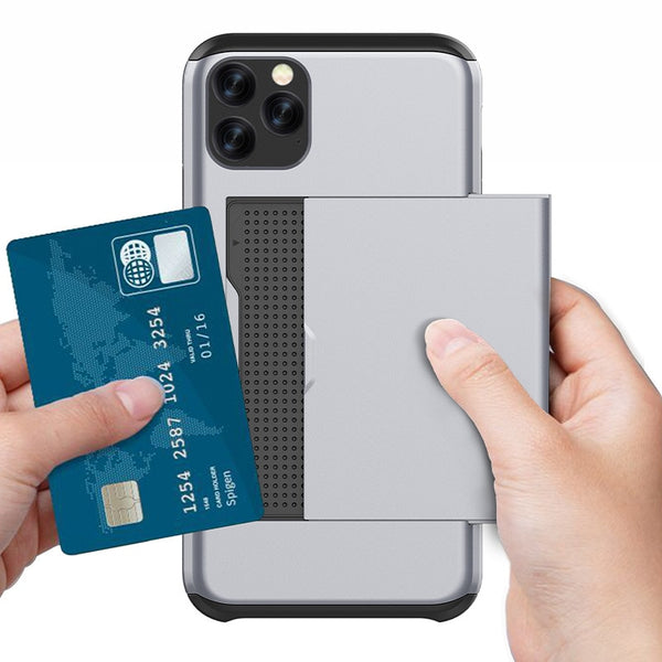 Business Phone Cases For iPhone 11 XI X XS Max XR  With Pocket Cover for iPhone 7 8 Plus 6 6s
