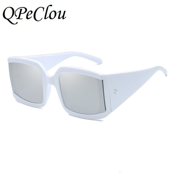 QPeClou Luxury Brand Square Sunglasses Women Retro Sun Glasses