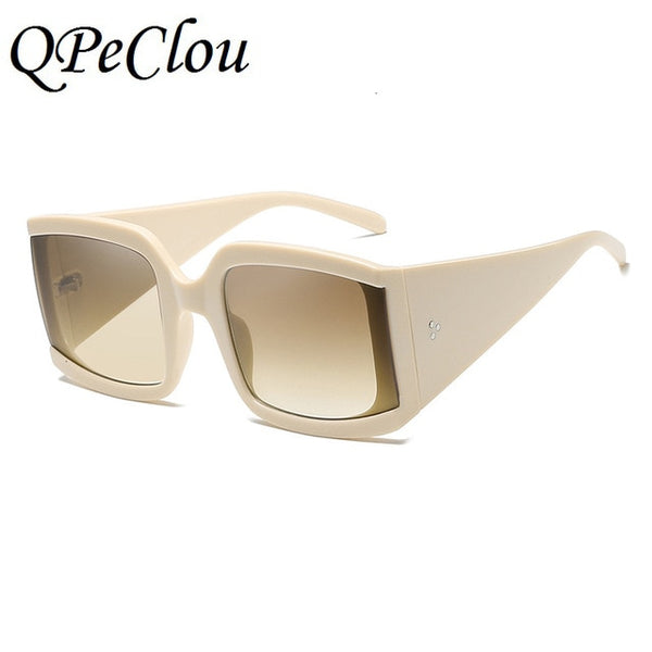 QPeClou Luxury Brand Square Sunglasses Women Retro Sun Glasses