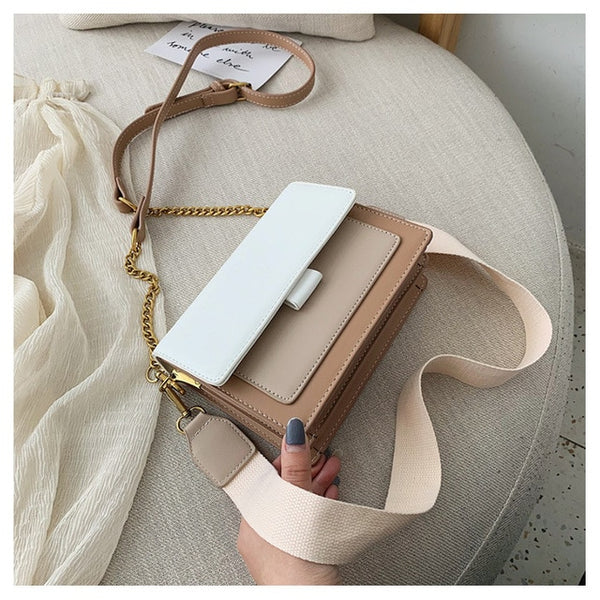 Patchwork Leather Crossbody Bags for Women 2019