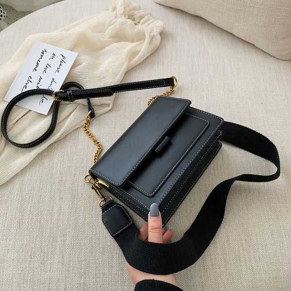 Patchwork Leather Crossbody Bags for Women 2019
