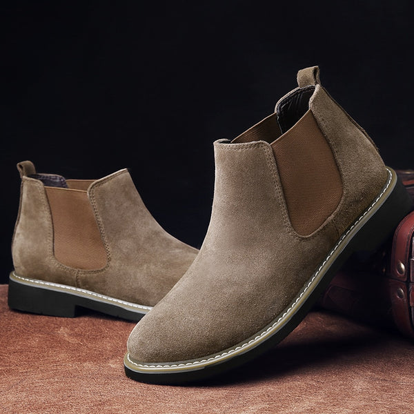 Mens Boots Men Chelsea Boots Ankle Boots Plus Velvet High-top Martin Boots Outdoor Walking Shoes