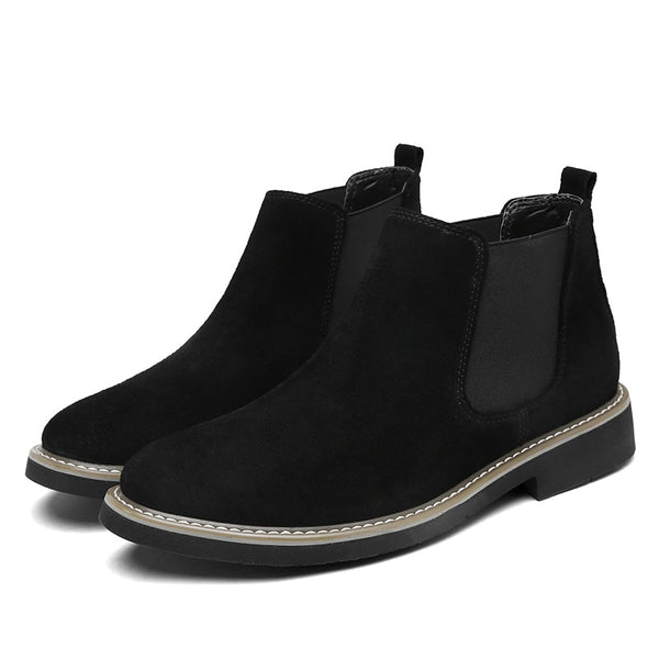 Mens Boots Men Chelsea Boots Ankle Boots Plus Velvet High-top Martin Boots Outdoor Walking Shoes