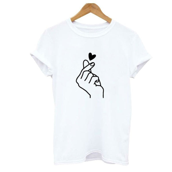 Fashion Women T Shirt Casual Short Sleeve Tees Shirt Cute Print Tosp