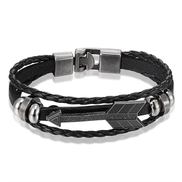 Men Multilayer Leather Bracelet Women Charm New Bracelet