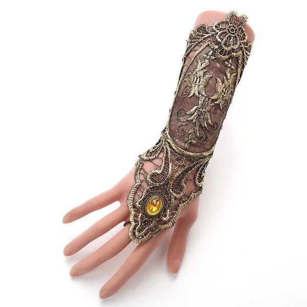 European And American Hand Ornaments Accessories Retro Lace Gloves Lady Dress Decoration