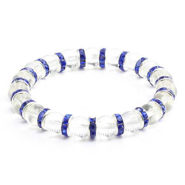 Multicolor Rhinestone Women Bracelets Natural Stone