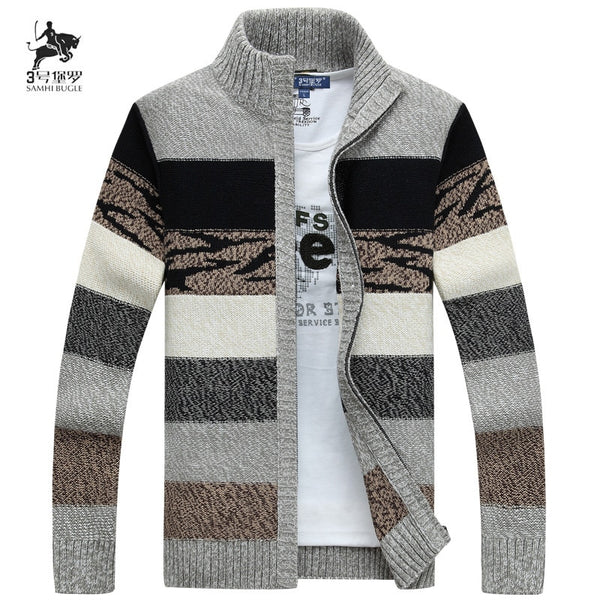 Men's new  striped commercial casual stand