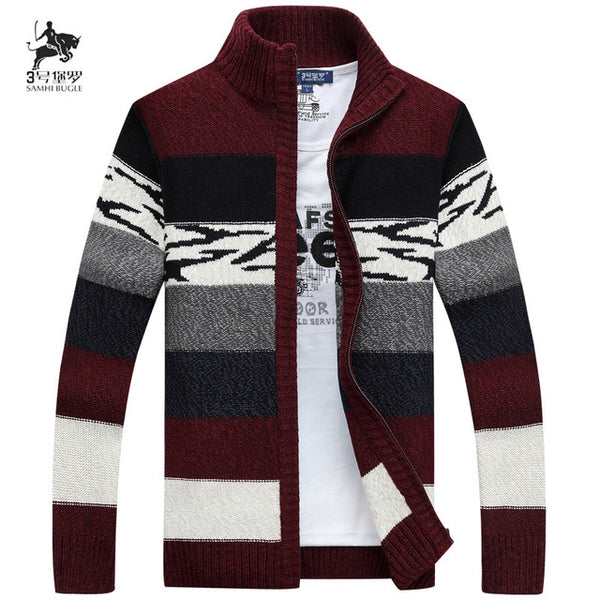 Men's new  striped commercial casual stand