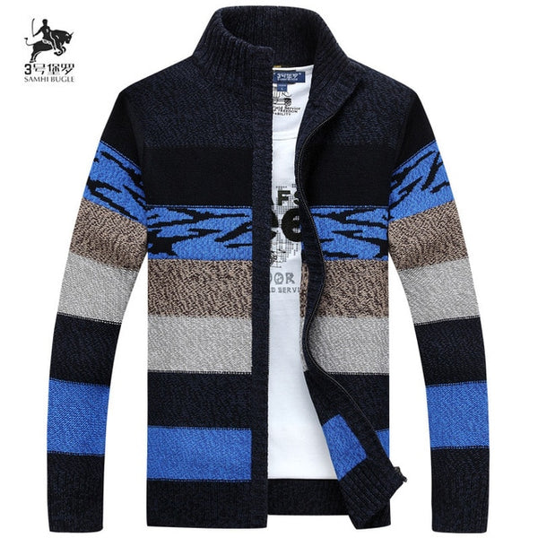 Men's new  striped commercial casual stand