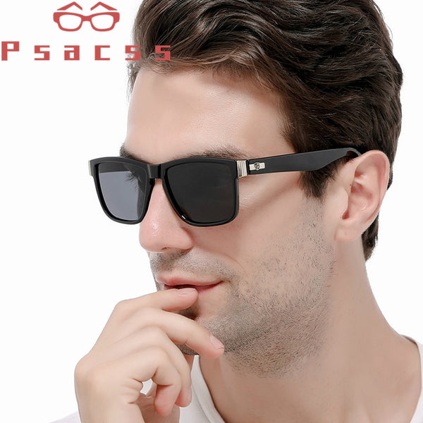 Psacss NEW Square Polarized Sunglasses Men  High Quality Sunglass