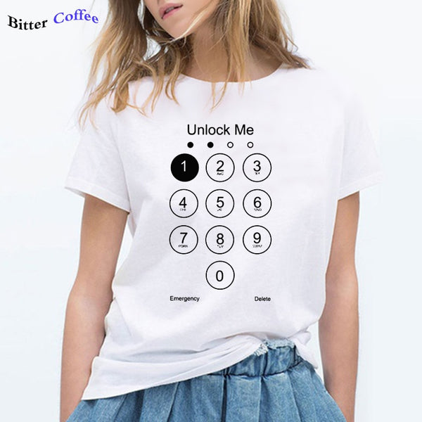 Cool Funny Women T-Shirt Casual Short Sleeve