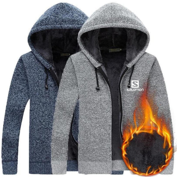 Sweater Coat Men  Winter Thick Warm Hooded