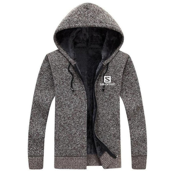 Sweater Coat Men  Winter Thick Warm Hooded