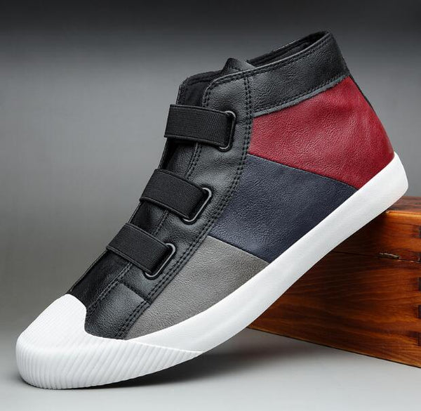 hot fashion men leather slip-on casual shoes trend shoes cool loafers flats