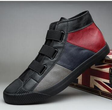 hot fashion men leather slip-on casual shoes trend shoes cool loafers flats