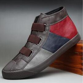 hot fashion men leather slip-on casual shoes trend shoes cool loafers flats