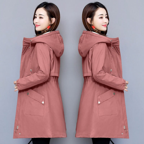 Windwear Women's Mid-long Korean Edition Autumn and Winter  Fashion Cotton Coat