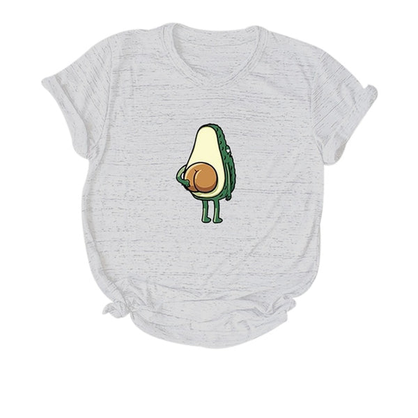 Print Funny T-Shirt Women O-Neck Short Sleeve Casual Cute