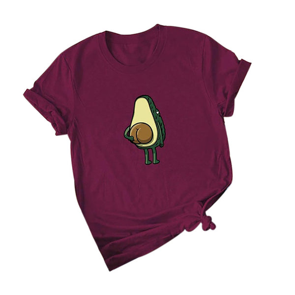 Print Funny T-Shirt Women O-Neck Short Sleeve Casual Cute