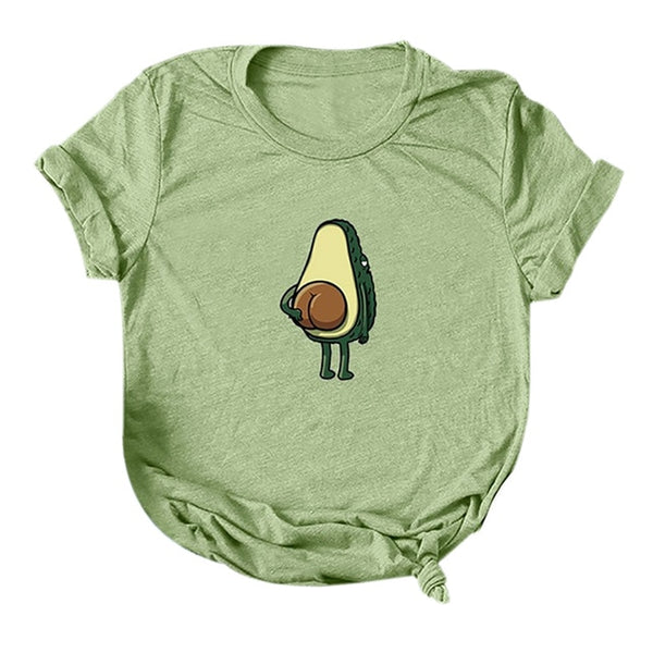 Print Funny T-Shirt Women O-Neck Short Sleeve Casual Cute