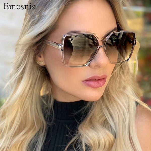 Square Oversized Women Sunglasses Men Trendy Brand
