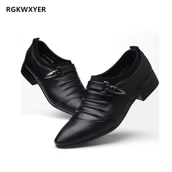 New Leather Men Casual Shoes Hot Sale High Quality Formal Business