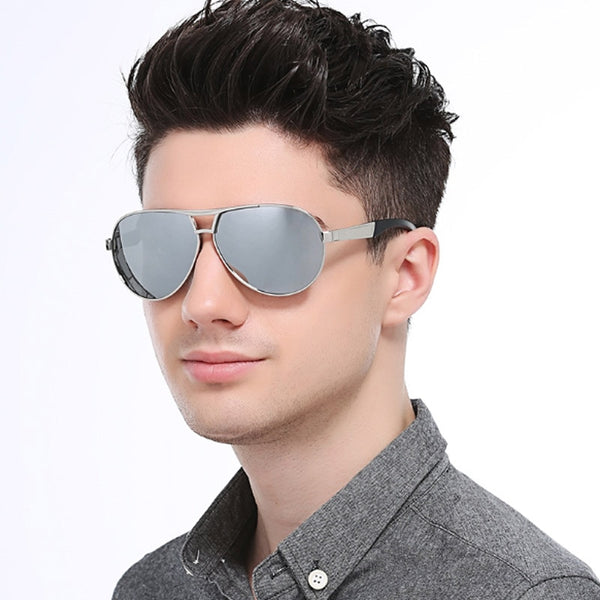 Polarized Sunglasses Classic Metal Men UV400 Sunglass Male