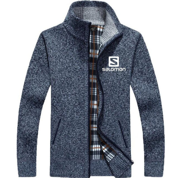 Sweater For Mens Solomon Cardigan Slim Fit Jumpers Knitwear