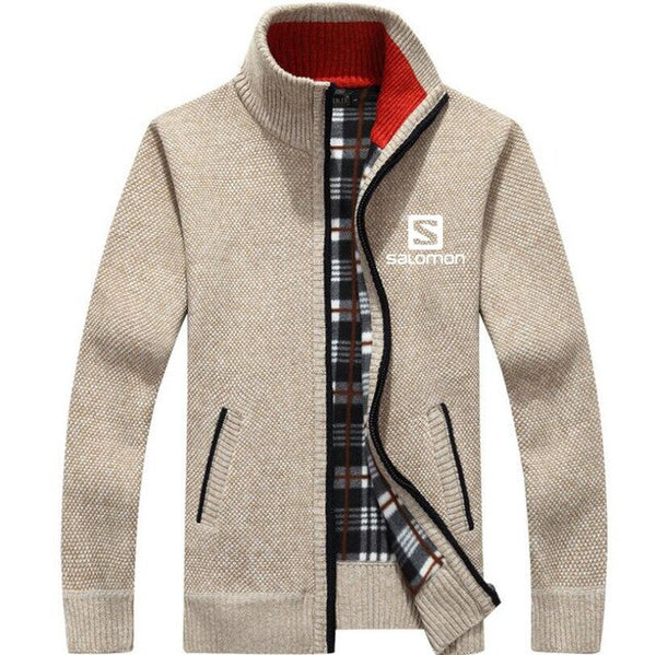 Sweater For Mens Solomon Cardigan Slim Fit Jumpers Knitwear